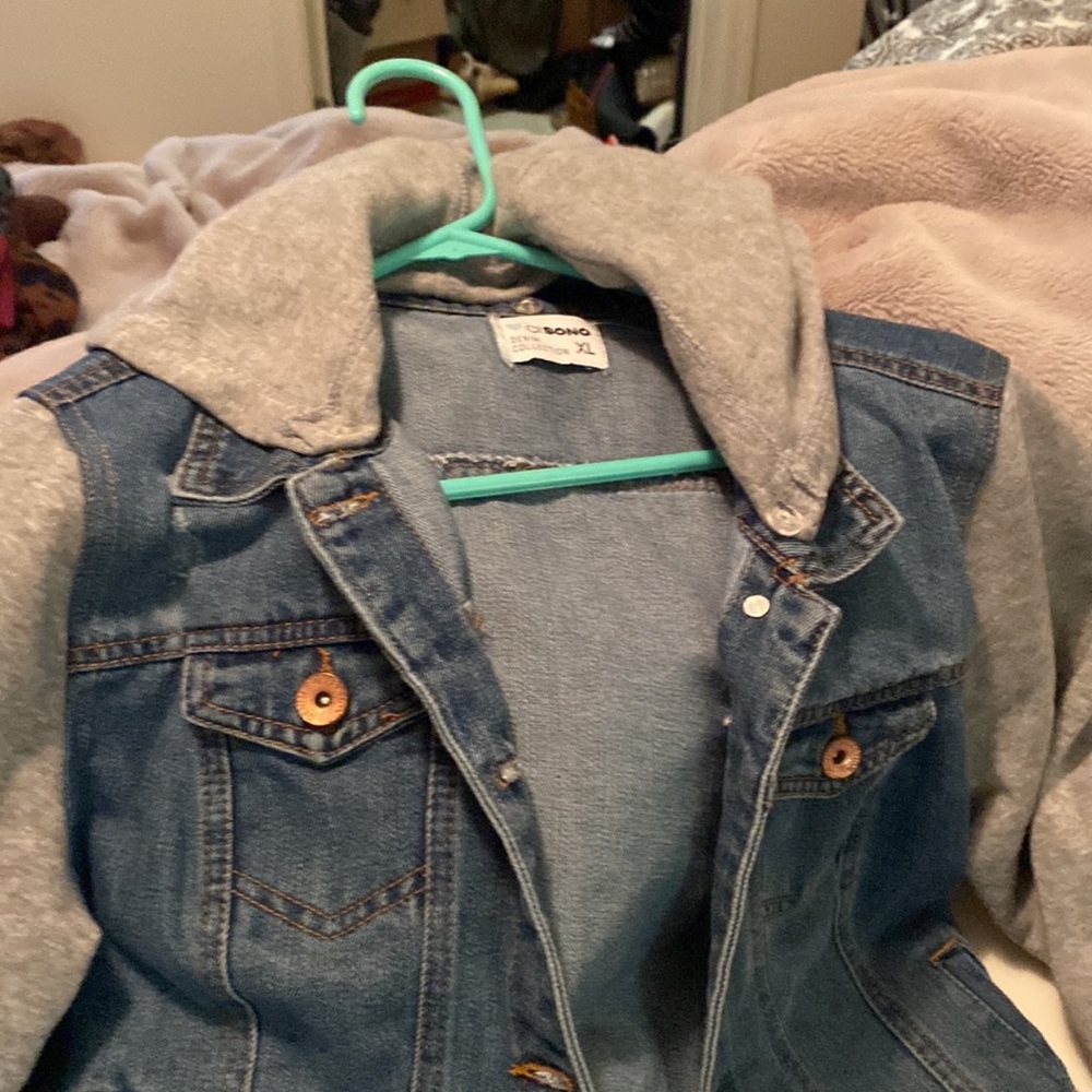 Denim / sweatshirt jacket XL - Picture 2 of 9